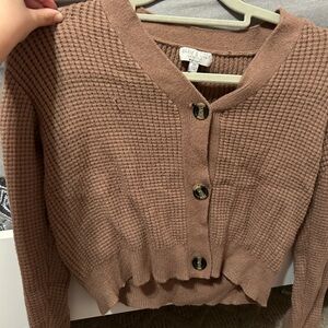 Cute fall sweater I got from Marshall’s brown with Buttons